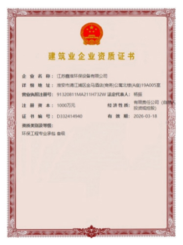 建筑業企業資質證書