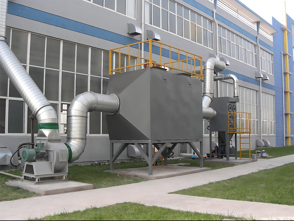 臥式交叉酸霧凈化塔工程